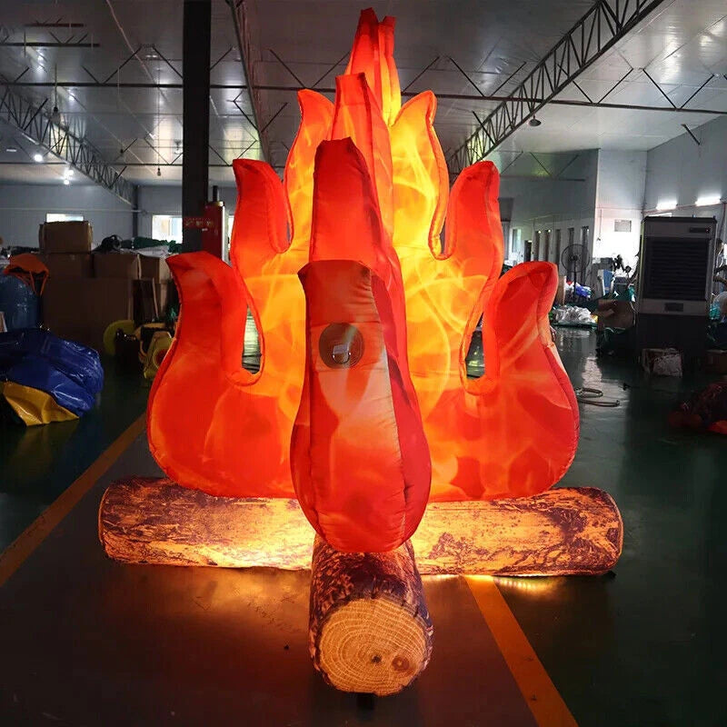 Aufblasbares Feuerdekor mit LED-Licht