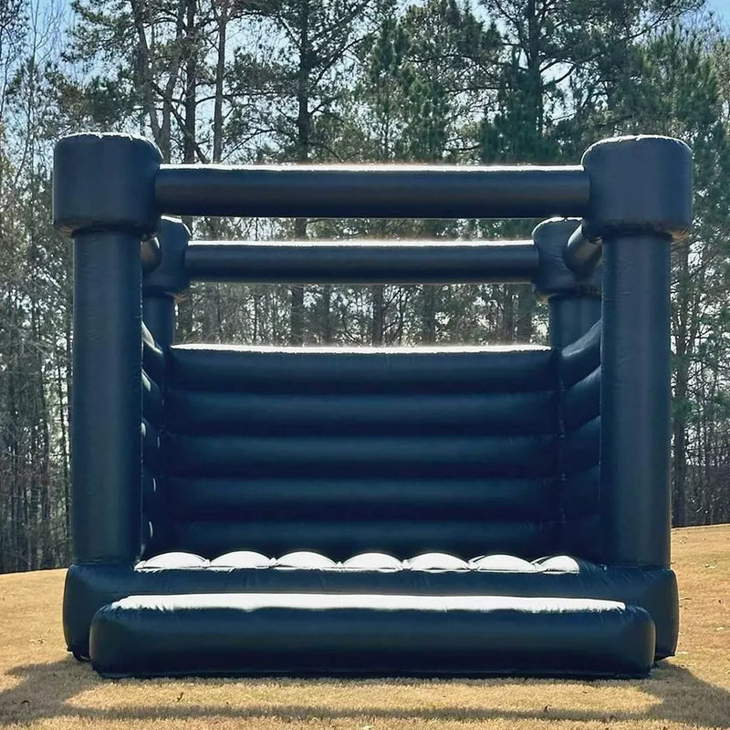 Castillo Inflable Negro para Fiestas Oscuras de Boda