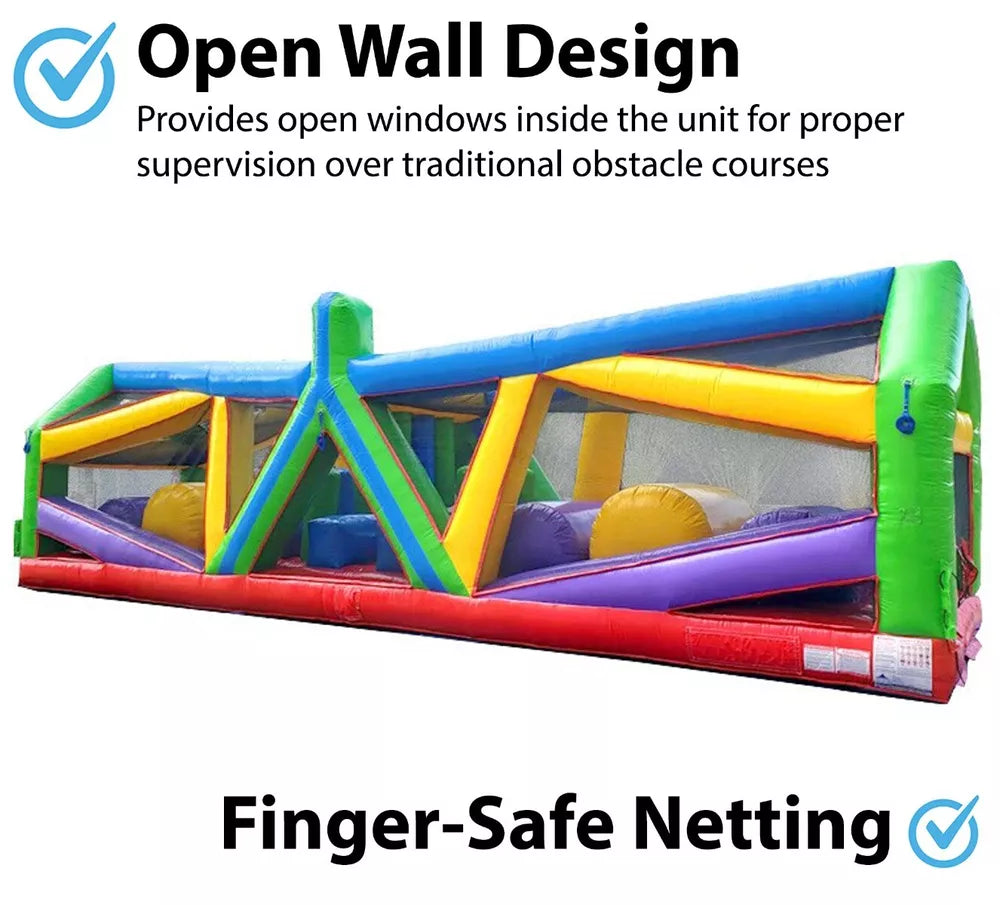 40L Curso de Obstáculos Inflable Retro Carrera Radical