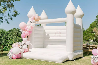 Castillo Inflable de Boda Blanco para Fiestas y Eventos