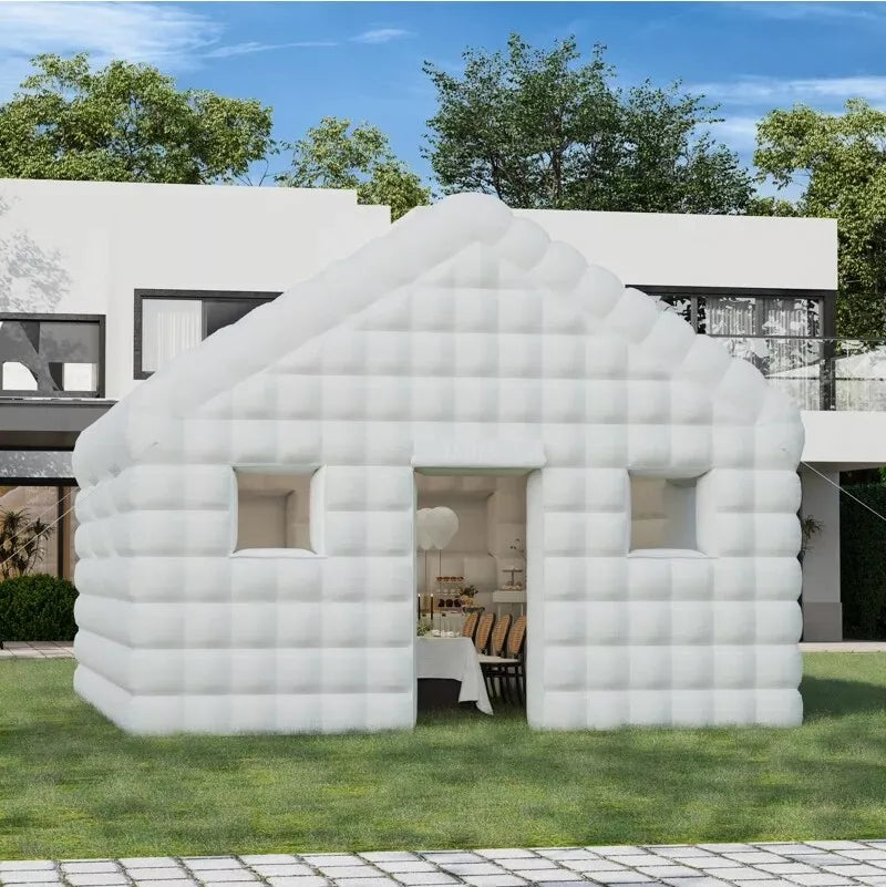 Carpa Inflable Blanca de 16x20x12 pies para Fiesta Disco al Aire Libre