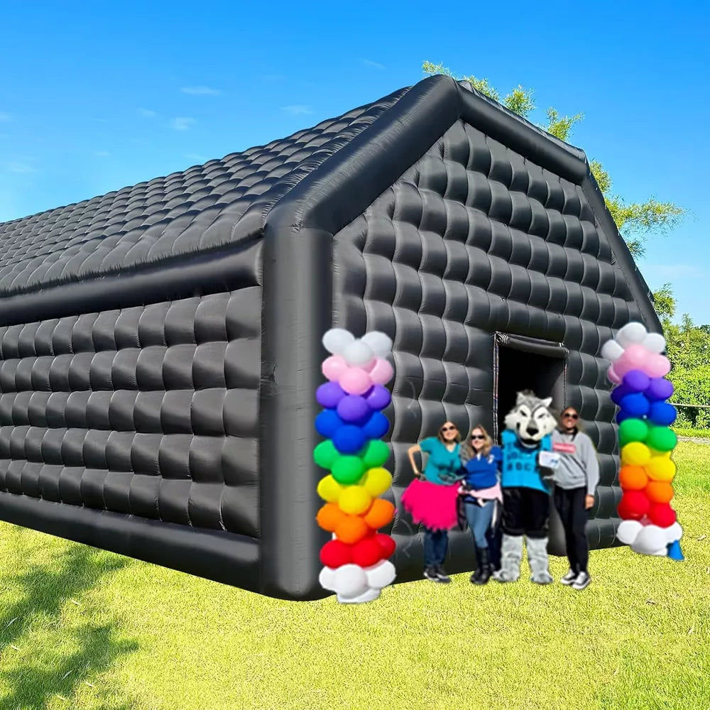 Carpa de fiesta inflable de discoteca 30x20x13 pies Cubo Gazebo Casa de eventos