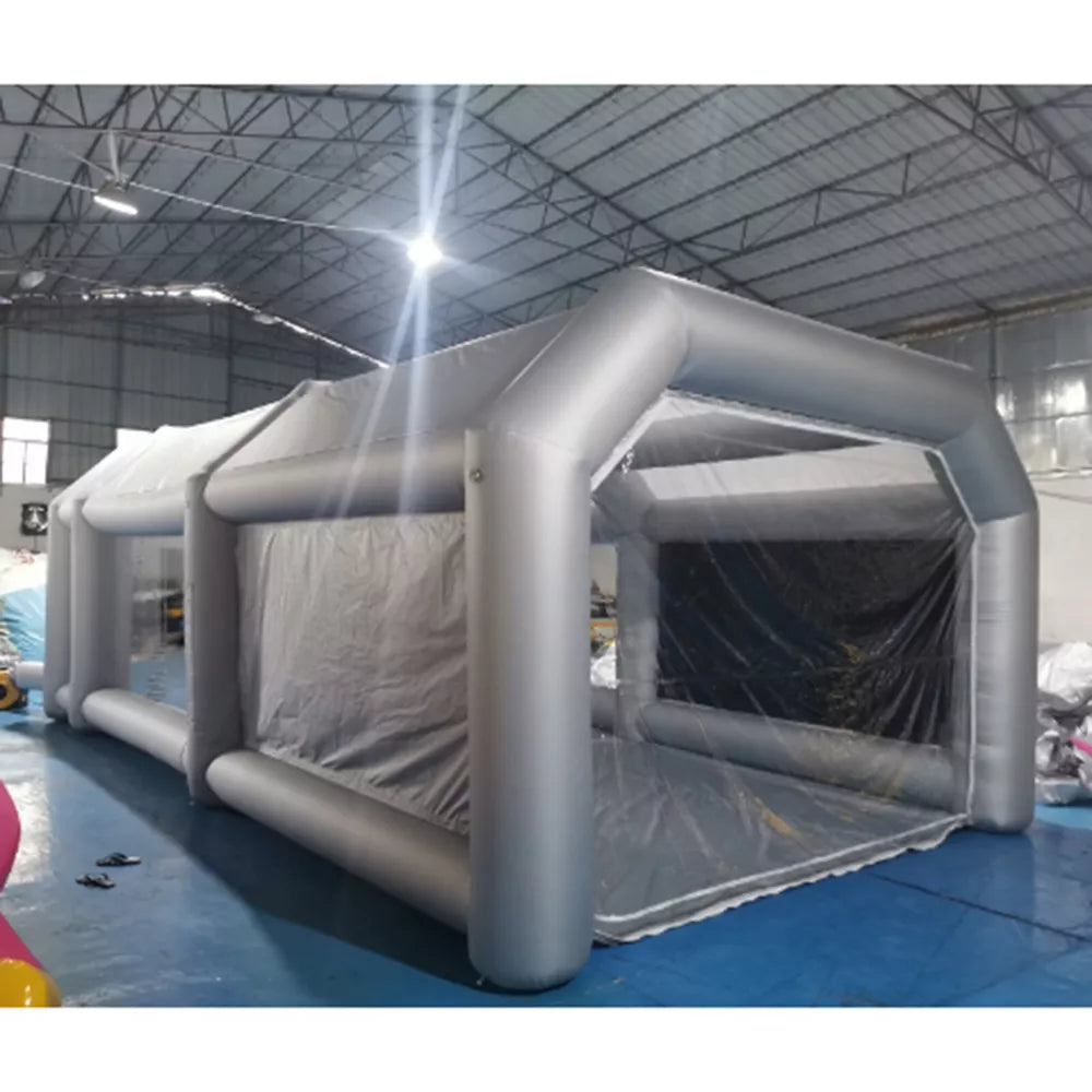 Cabina de pintura inflable portátil con filtro
