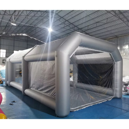 Cabina de pintura inflable portátil con filtro