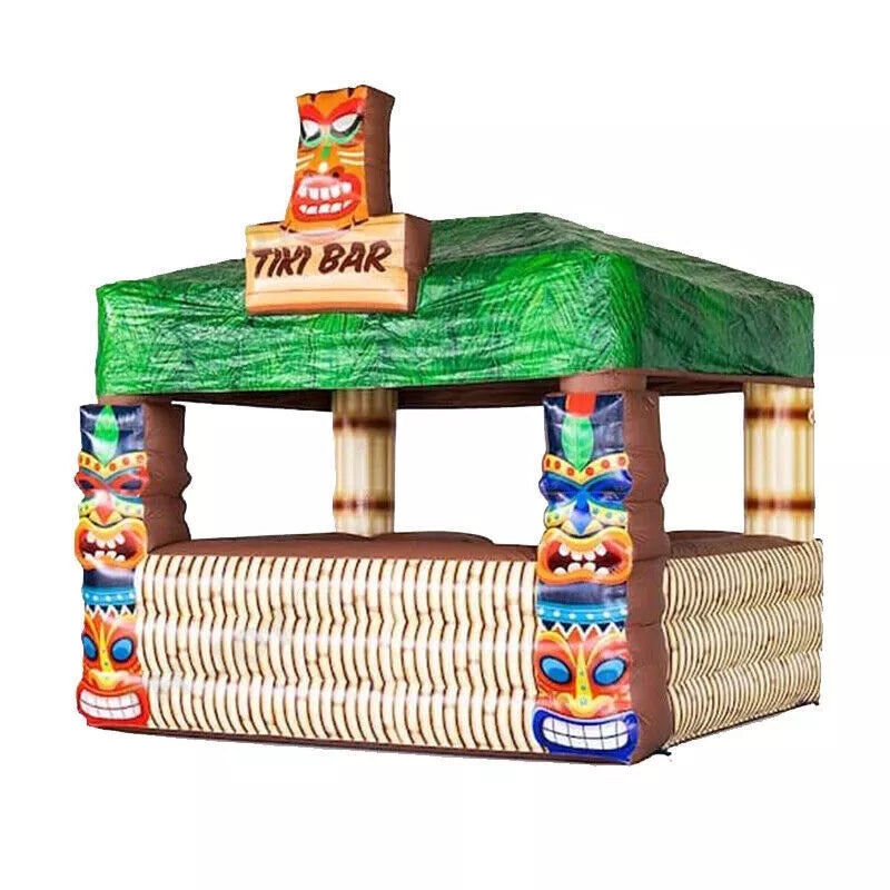 Bar Tiki Inflable Portátil para Fiestas de Verano en la Playa