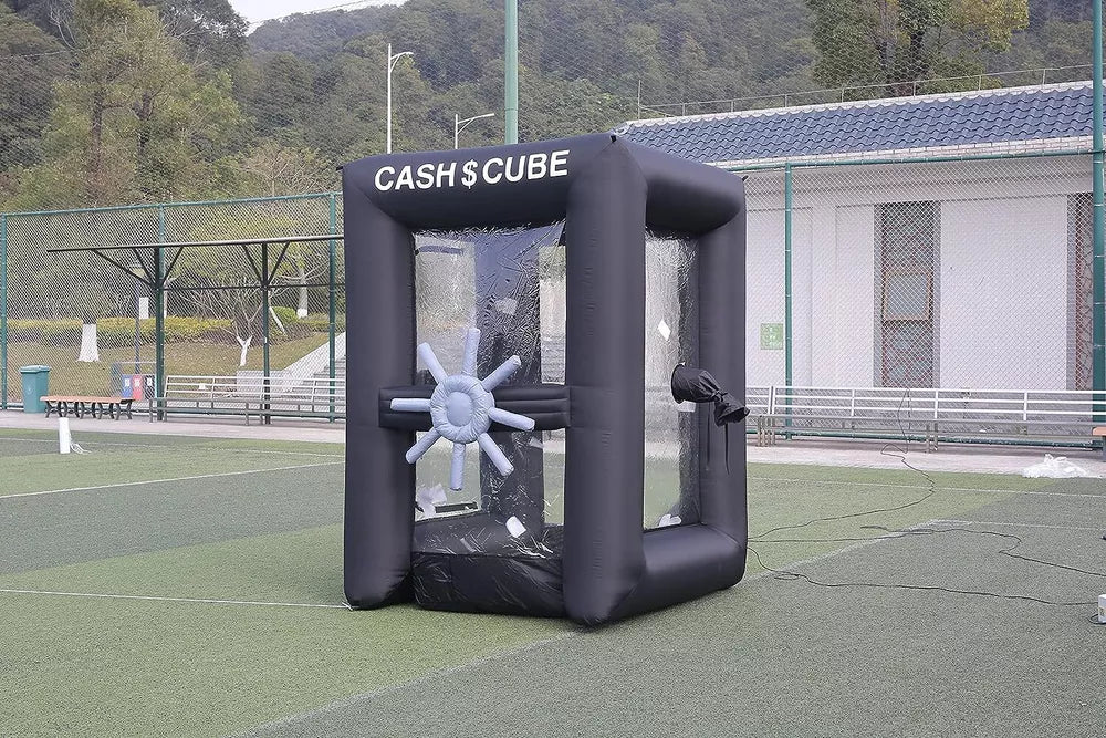 Cubo de Dinero Inflable de 8.2 pies para Eventos y Promociones Publicitarias