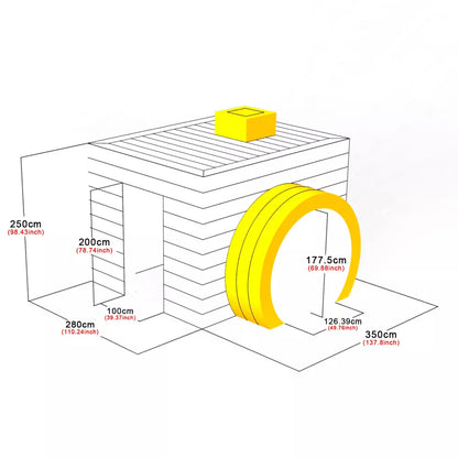 Tienda de Fotografía Inflable LED con Ventilador y Iluminación Integrados