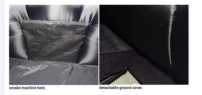 Carpa Disco Inflable Portátil Negra de 20FT