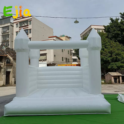 Castillo Inflable de Boda Blanco de 10FT para Saltar en Bodas