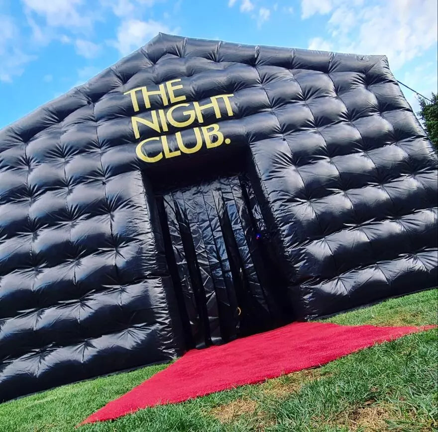 Carpa Disco Inflable Portátil Negra de 20FT
