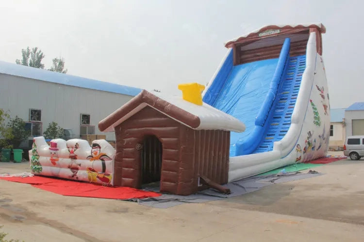 Inflatable Snow Tubing Slide Large Capacity Outdoor